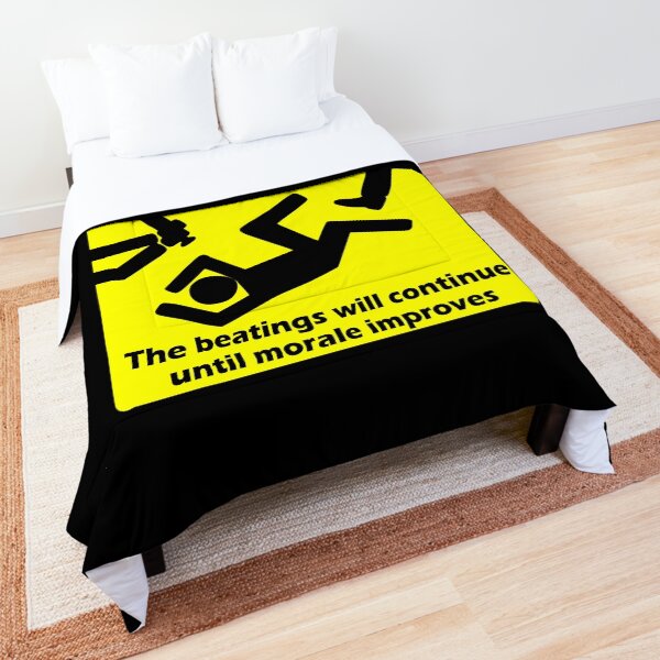 Item preview, NOTICE The Beatings will continue unti morale improves designed and sold by t-shirtella.
