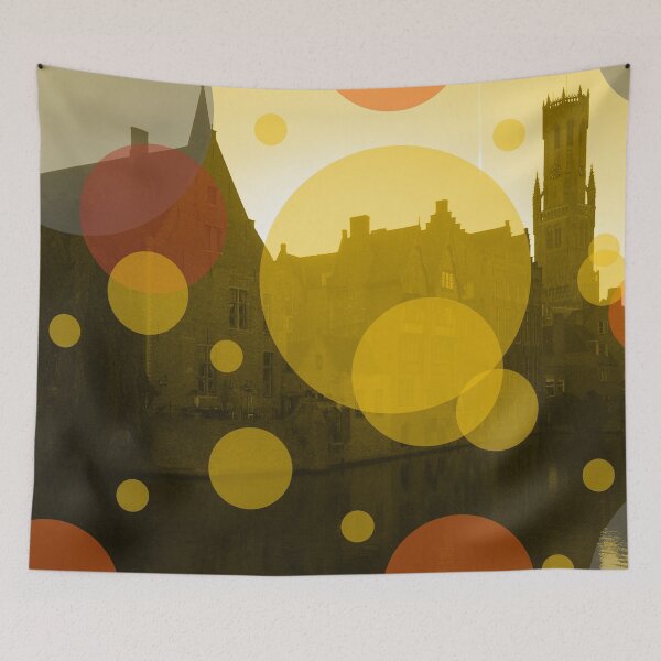 Item preview, Bruges Belgium Canals - Modern Pattern Picture West Flanders designed and sold by emm-j.