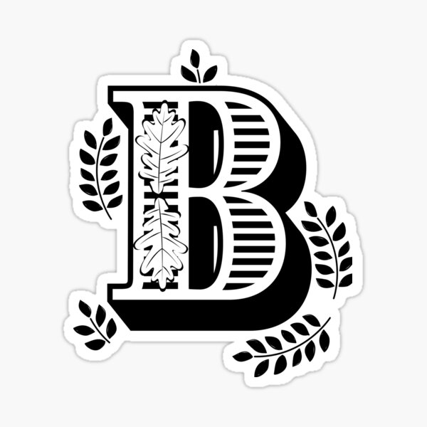 "Letter B | Lettering | Letters | Alphabet" Sticker For Sale By ...