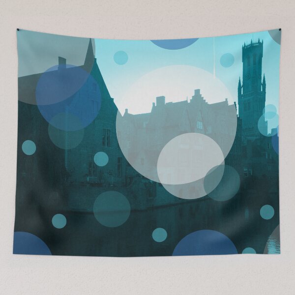 Item preview, Bruges Belgium Canals - Modern Pattern Picture West Flanders designed and sold by emm-j.