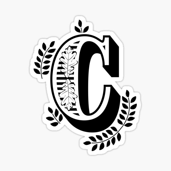 2 inch circle stickers - date – Letter C design