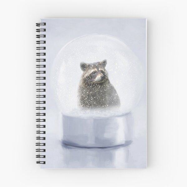 Item preview, Raccoon in a Snow Globe designed and sold by Elisabeth Lucas.