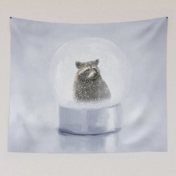 Item preview, Raccoon in a Snow Globe designed and sold by Elisabeth Lucas.