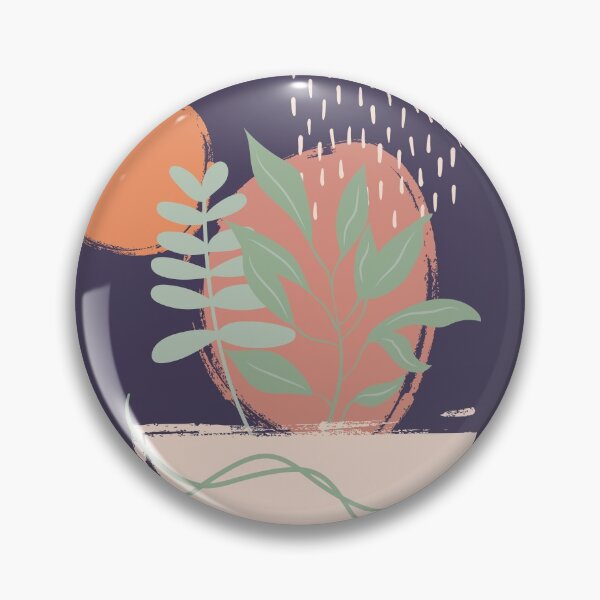 Item preview, Abstract shapes lines and leaves digital design illustration 77 designed and sold by MyBlackDreams.