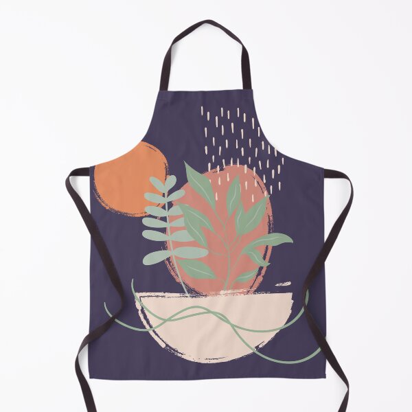 Item preview, Abstract shapes lines and leaves digital design illustration 77 designed and sold by MyBlackDreams.