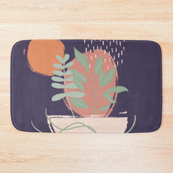 Item preview, Abstract shapes lines and leaves digital design illustration 77 designed and sold by MyBlackDreams.