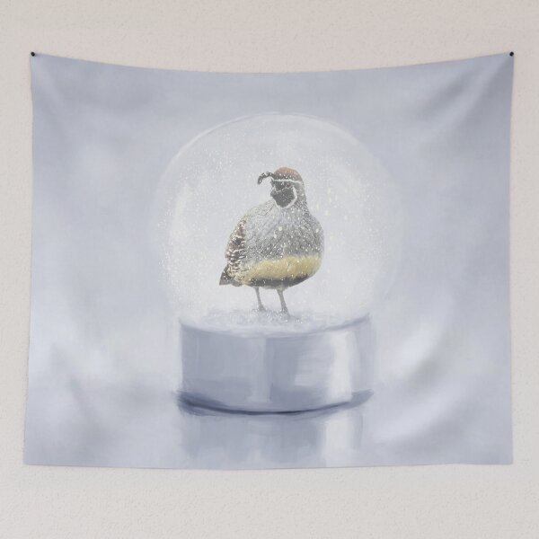 Item preview, Quail in a Snow Globe  designed and sold by Elisabeth Lucas.