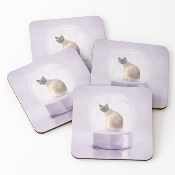 Item preview, Seal Point Siamese Cat in a  Snow Globe designed and sold by Elisabeth Lucas.