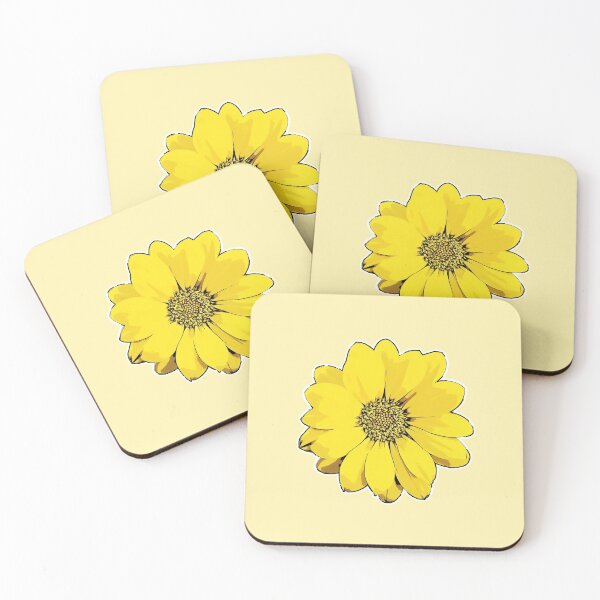 Item preview, Happy Yellow Flower Cartoon in Yellow designed and sold by r383x4.