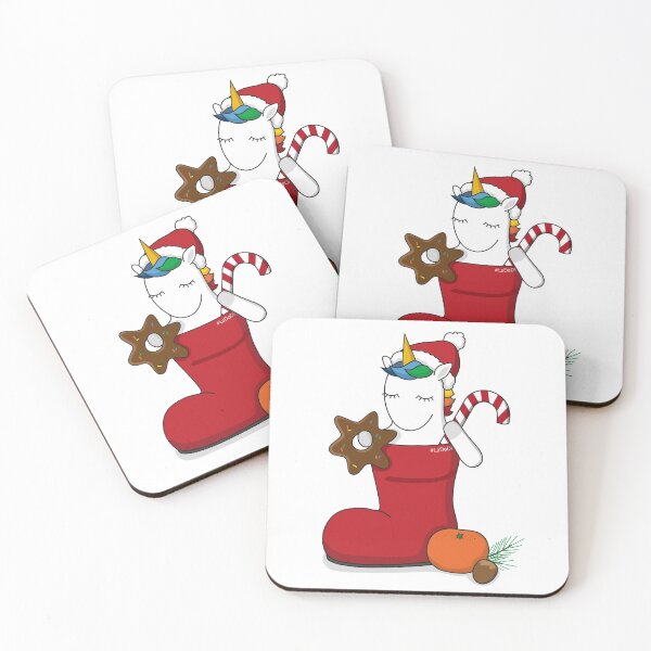 Item preview, Christmas unicorn in boot designed and sold by LaDaDi.