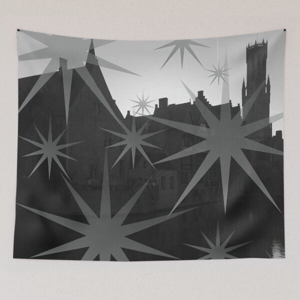 Item preview, Bruges Belgium Canals - Modern Pattern Picture West Flanders designed and sold by emm-j.