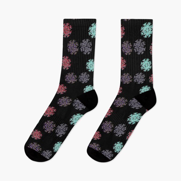 Item preview, Light and dark and vivid multicolored snowflakes 3D style designed and sold by BV-creas.