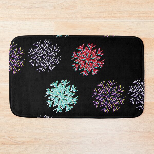 Item preview, Light and dark and vivid multicolored snowflakes 3D style designed and sold by BV-creas.