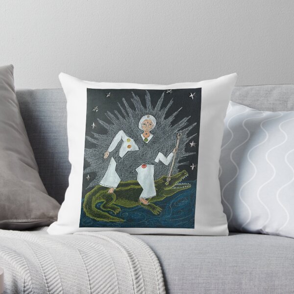 Goddess Akhilandeshvari Throw Pillow