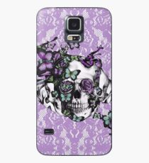 Candy beschichtet, lila Spitzenschädel Hülle & Skin für Samsung Galaxy