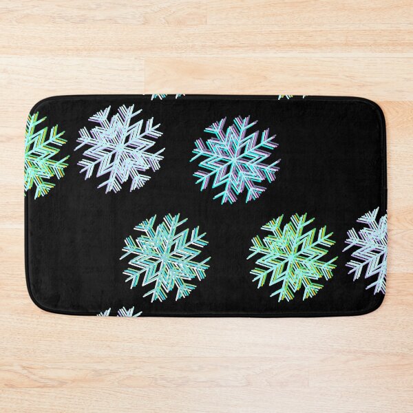 Item preview, 3D style light blue multicolored snowflakes designed and sold by BV-creas.