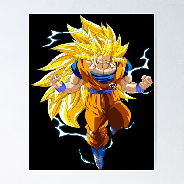 Goku Super Saiyan 3 Poster by mikelaurydraw