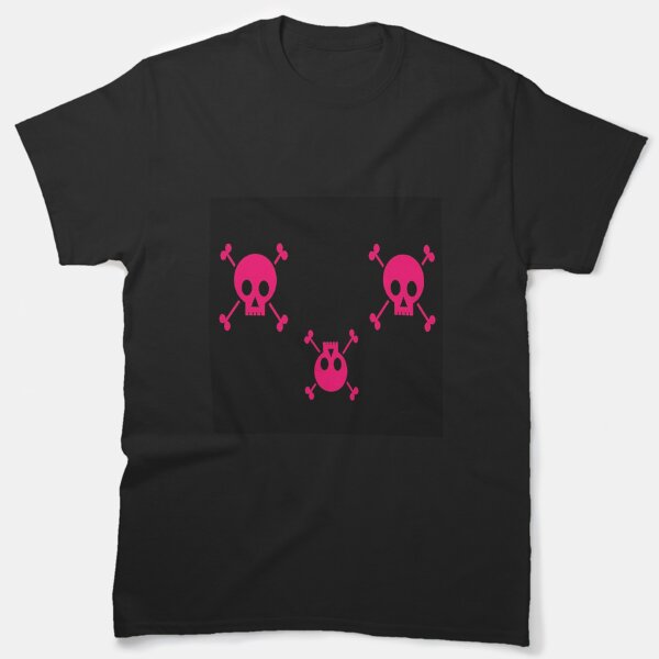 Pink skull and bones Classic T-Shirt