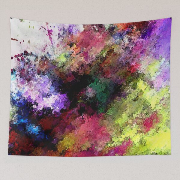 Item preview, Colorful Abstract Paint Splatter Digital Painting designed and sold by William63.