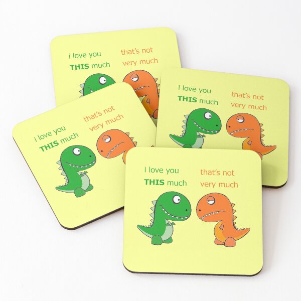 Item preview, Funny Dinosaurs I Love You This Much designed and sold by env1nada.