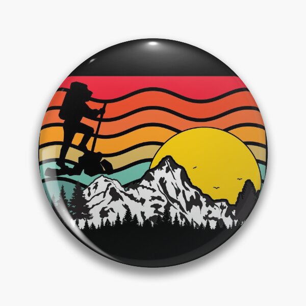 Item preview, Mountain Waves - Backpacker Hiker designed and sold by HeatherPore.