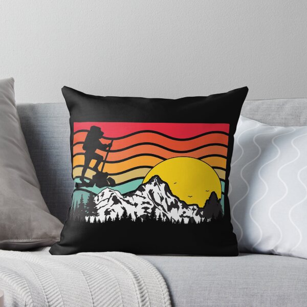 Item preview, Mountain Waves - Backpacker Hiker designed and sold by HeatherPore.