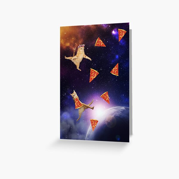 Item preview, Flying cats and pizza in space designed and sold by avit1.