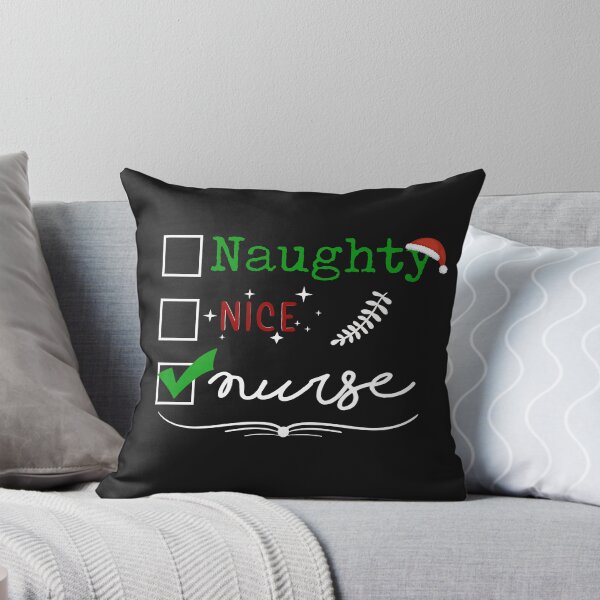 Item preview,  Naughty Nice Nurse, Cute Christmas Shirt, Holiday Shirt, Nurse Gift, Nurse Shirts, Santa Claus Hat, Santa Checklist, Good or Bad List designed and sold by sirrab.