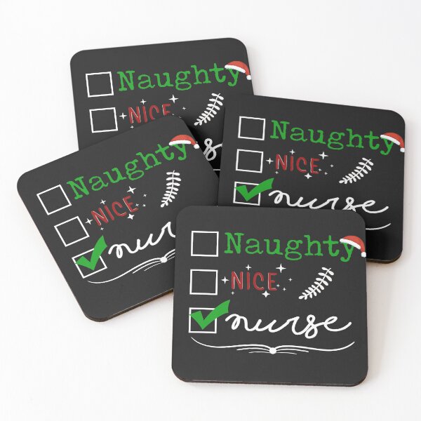 Item preview,  Naughty Nice Nurse, Cute Christmas Shirt, Holiday Shirt, Nurse Gift, Nurse Shirts, Santa Claus Hat, Santa Checklist, Good or Bad List designed and sold by sirrab.
