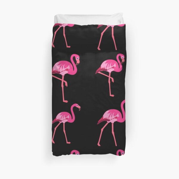 Flamingo emoji Duvet Cover