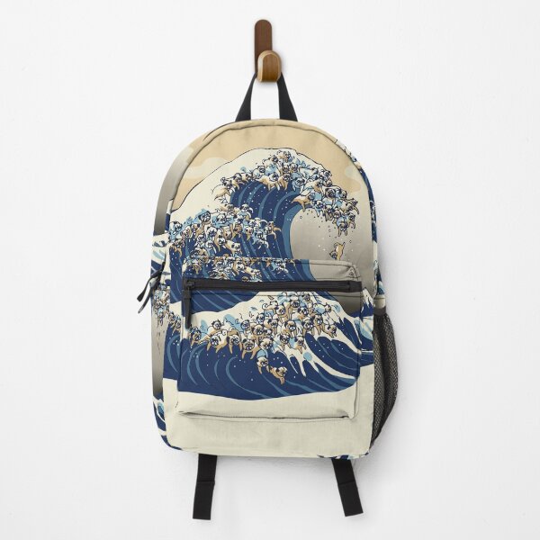 Item preview, The Great Wave of Pugs Vanilla Sky designed and sold by Huebucket.