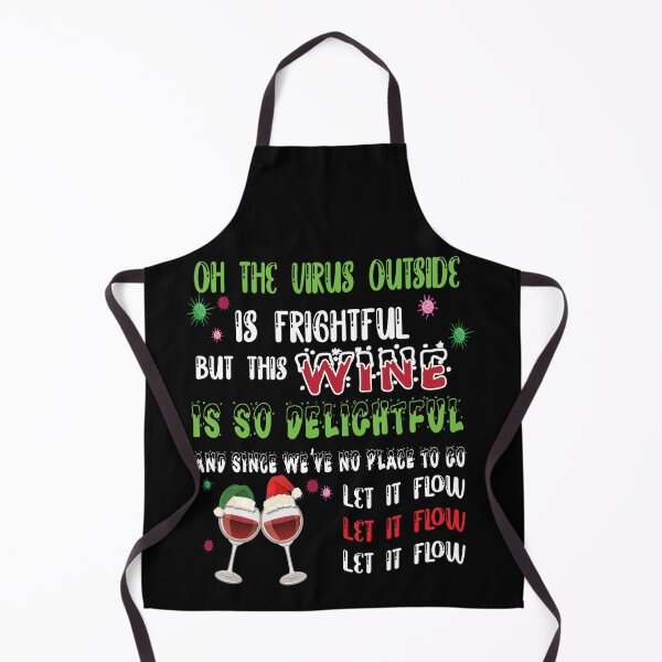 Item preview, Oh the virus outside is frightful - BEST CHRISTMAS GIFT FOR WINE LOVERS designed and sold by camelia khaled.