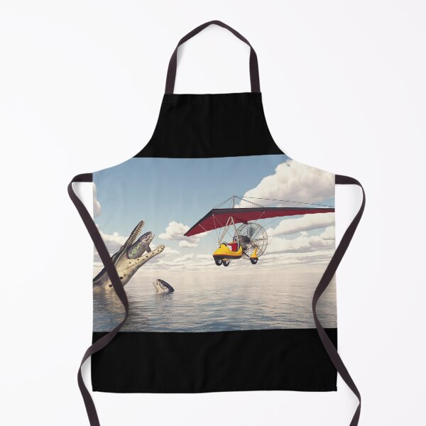 Item preview, Microlight over the sea with sea monsters designed and sold by MIRO3D.