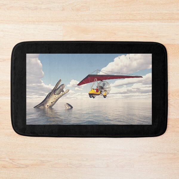 Item preview, Microlight over the sea with sea monsters designed and sold by MIRO3D.