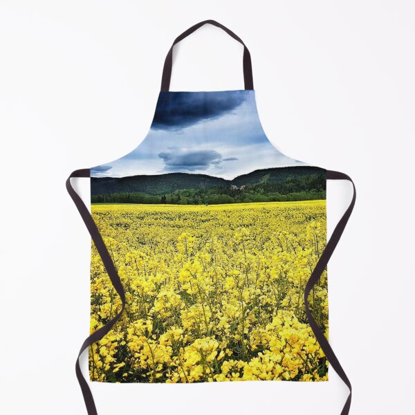 Item preview, Fields of gold yellow Rapeseed flowers mountain background designed and sold by Digibee.