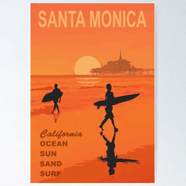 Item preview, Santa Monica. designed and sold by America Roadside..