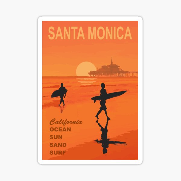 Santa Monica. Sticker