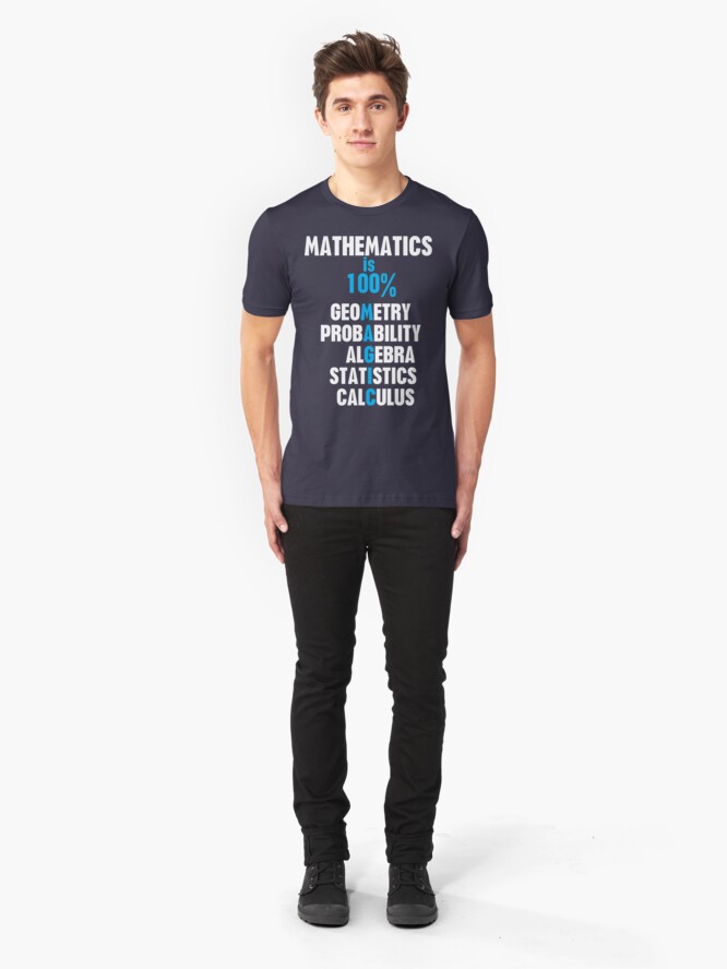 Alternate view of Mathematics Slim Fit T-Shirt