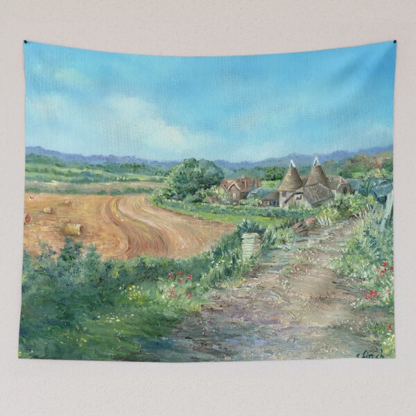 Item preview, 'An Oast House Farm in Haysden, Tonbridge' by Sonia Finch designed and sold by Sonia Finch.