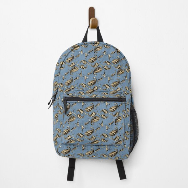 Item preview, An ornate damask peacock gold on blue design designed and sold by AnnieHochmann.