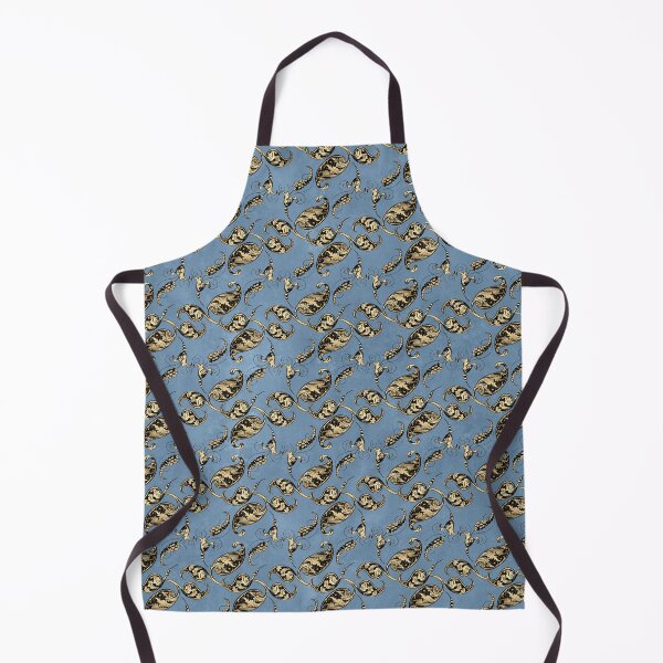 Item preview, An ornate damask peacock gold on blue design designed and sold by AnnieHochmann.
