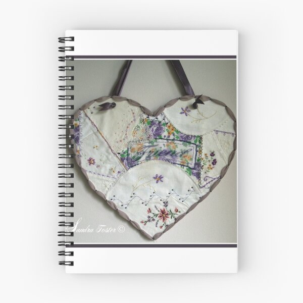Item preview, Crazy Quilt Heart With Embroidery Stitches For Friend designed and sold by Sandra Foster.