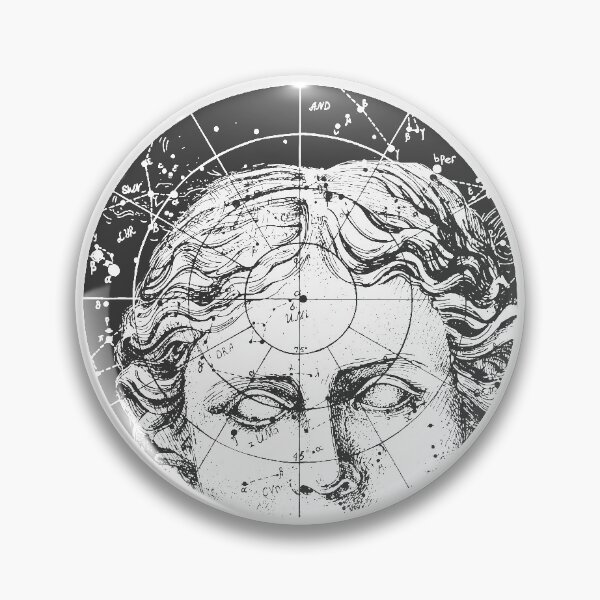 Item preview, Aphrodite statue face and starry sky designed and sold by CatMadePattern.