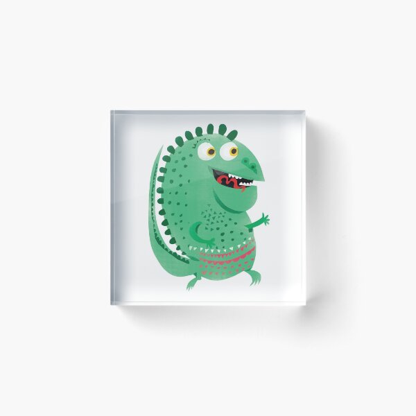Ding Dino Acrylic Block