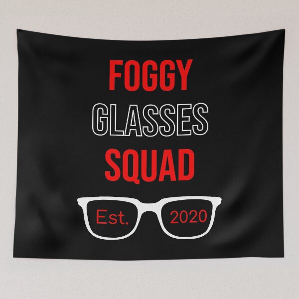 Item preview, foggy glasses squad est. 2020, funny quote for glasses wearers designed and sold by yusufdehbi.