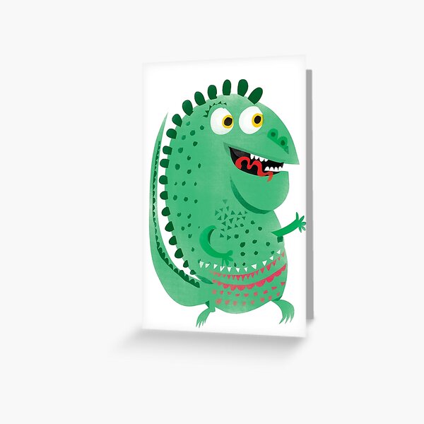 Ding Dino Greeting Card
