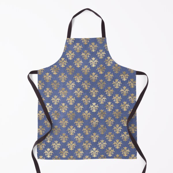 Item preview, An ornate damask gold on blue, purple, mauve design designed and sold by AnnieHochmann.