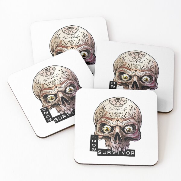 Item preview, 2020 Survivor - Skull with tattoos designed and sold by arendbotha.