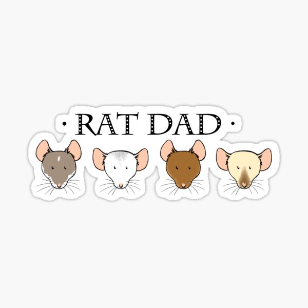 Rat Dad Sticker