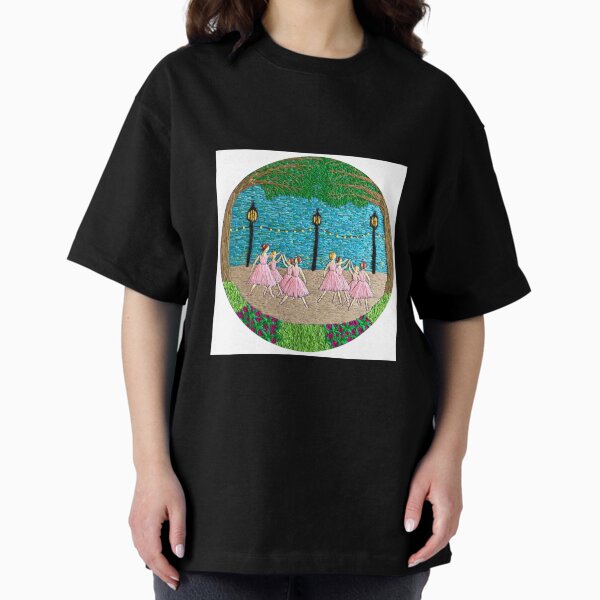 Ballerinas at the Waterfront Oversized T-Shirt
